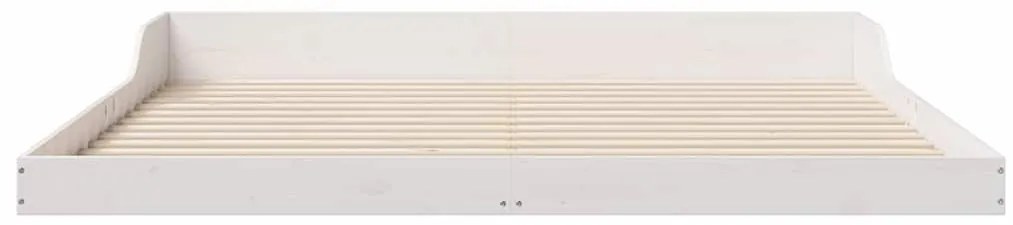 Estrutura da Cama Branco 180 x 220 cm Madeira de pinho maciça