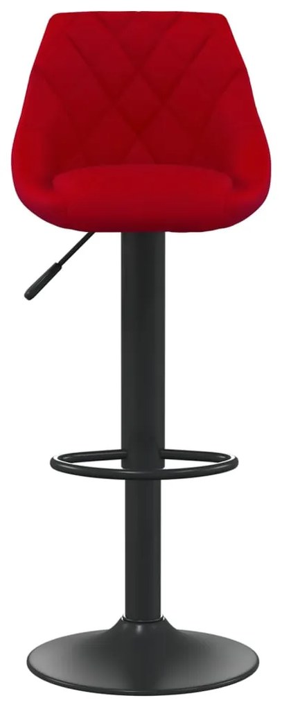 Bancos de bar 2 pcs veludo vermelho tinto