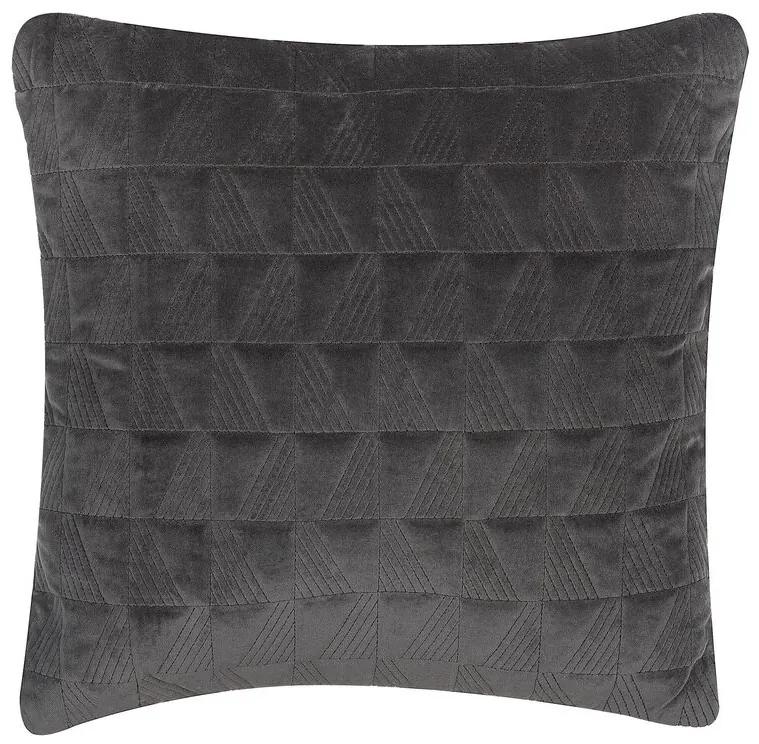 Almofada em algodão cinzento 45 x 45 cm LALAM Beliani