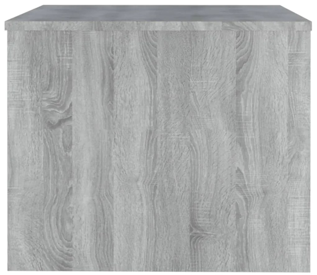 Mesa de centro 80x50x40 cm derivados de madeira cinzento sonoma