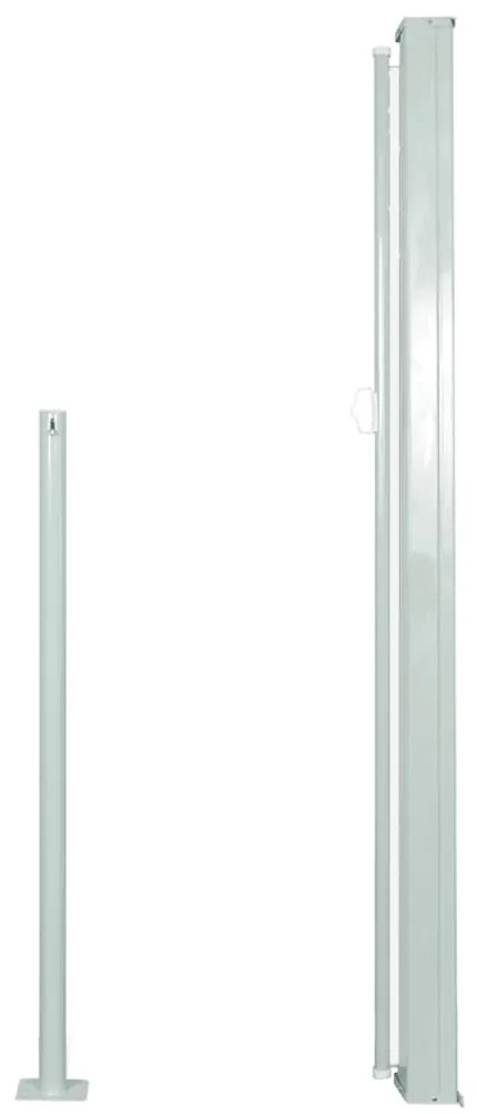 Toldo lateral retrátil para pátio 140x300 cm cor creme