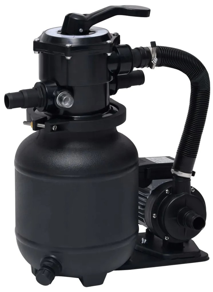 vidaXL Bomba filtro de areia p/ piscina com válvula de 7 posições 18 L