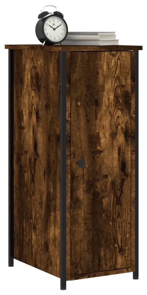 Mesa cabeceira 32x42x80 cm derivados de madeira carvalho fumado