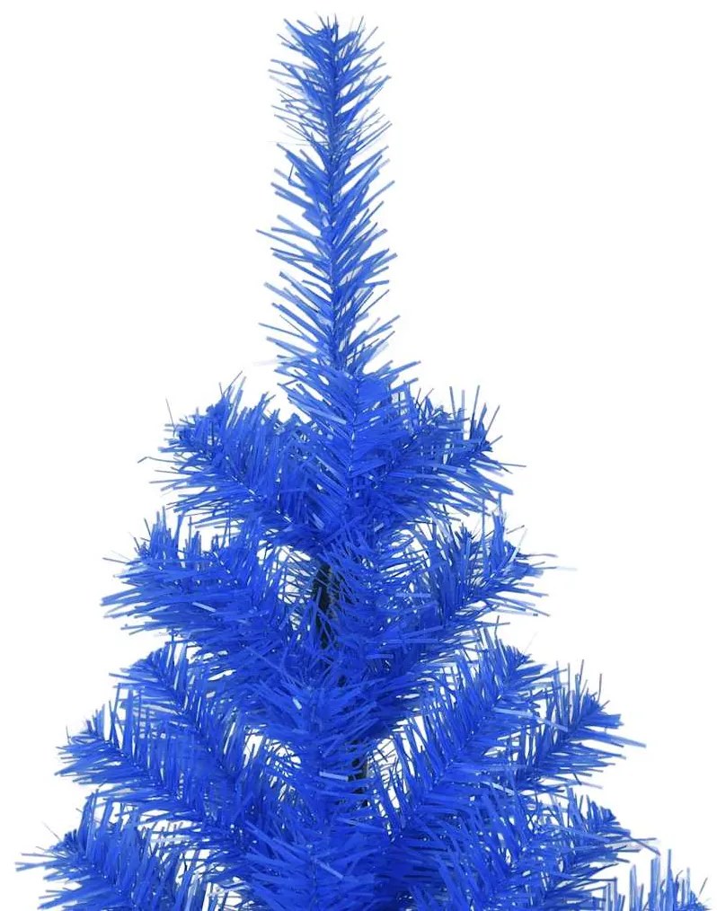 Árvore de Natal artificial com suporte 210 cm PVC azul