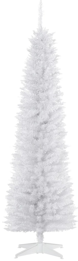 Árvore de Natal Artificial 180cm Ignífugo com 390 Ramos de PVC e Suporte de Metal Decoração de Natal para Interiores Fácil de Montar Verde
