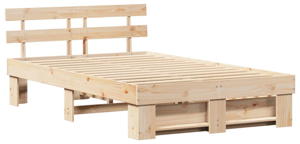 Estrado de Cama com Gavetas 140x190 cm Pinho Maciço