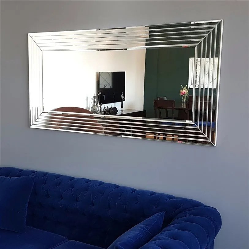 Espelho A305D – Prateado – 130 cm x 65 cm
