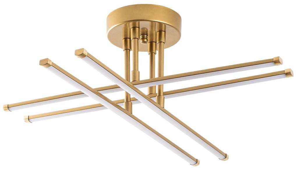 Candeeiro de Teto Exhaust – Dourado – 61 cm x 22 cm x 61 cm