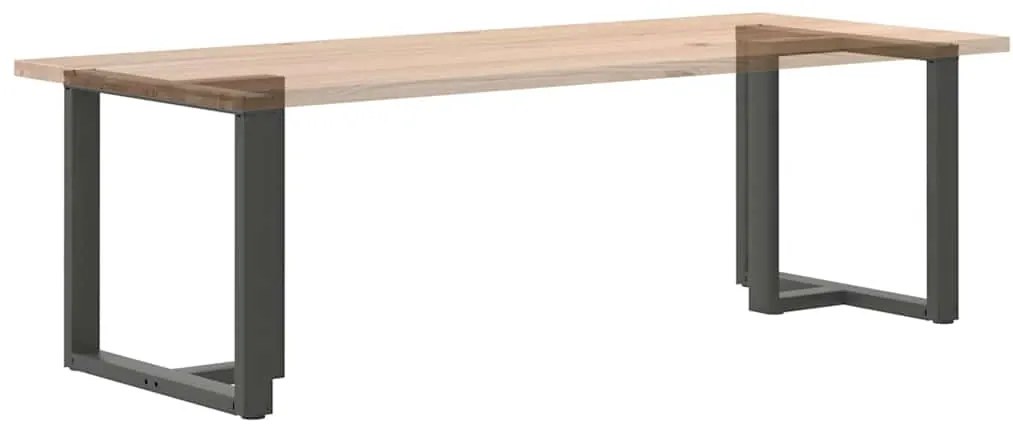 Pés para mesa de jantar em forma de T, 2 peças, antracite, 70x35x(72-7
