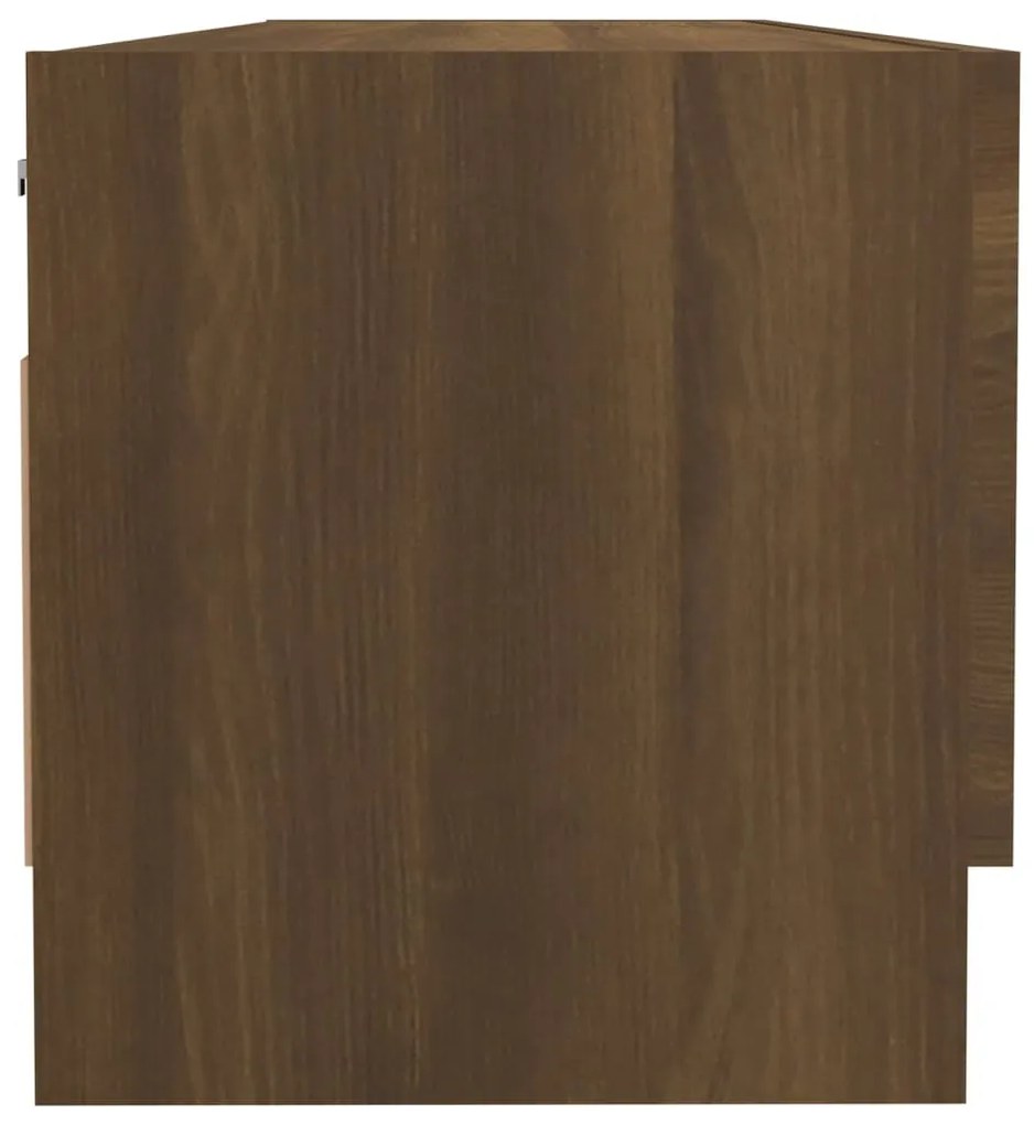 Roupeiro 100x32,5x35 cm derivados de madeira carvalho castanho