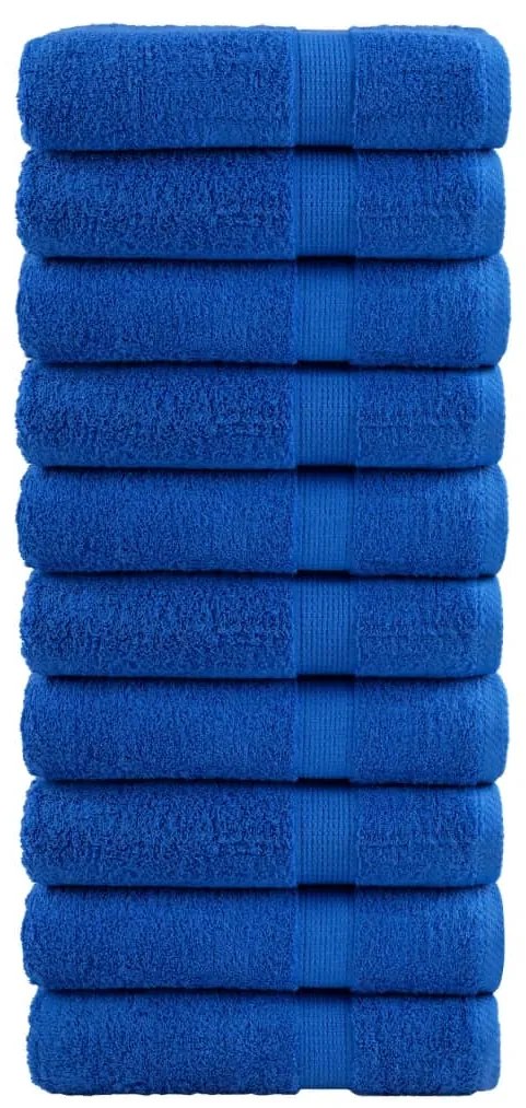 Toalhas de banho premium SOLUND 10pcs 100x150 cm 600 gsm azul