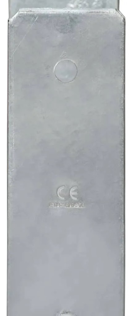 Âncoras de vedação 6 pcs 9x6x60 cm aço galvanizado prateado