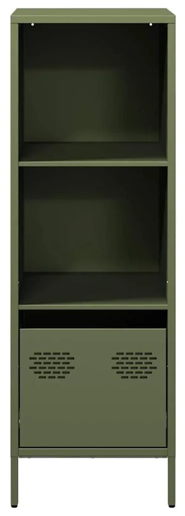 Móvel alto 35x39x103,5 cm aço verde azeitona