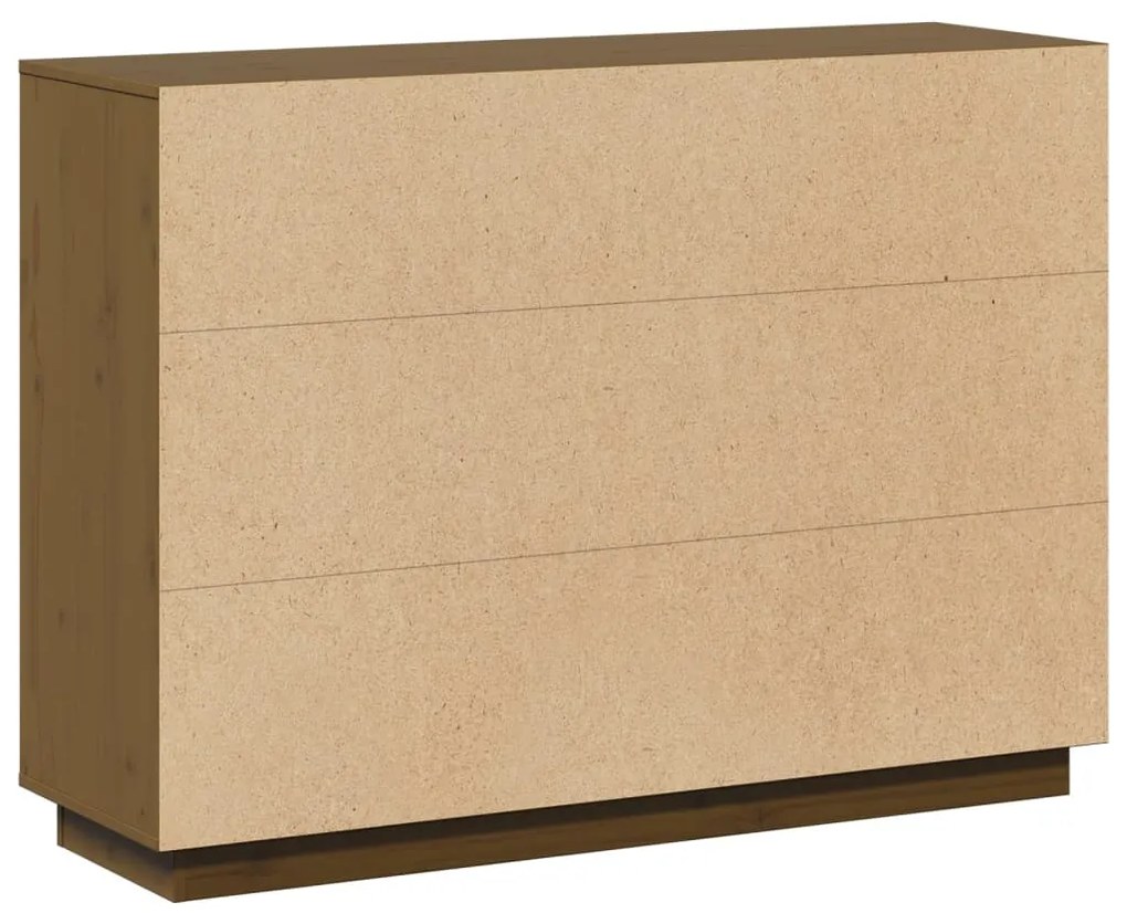 Aparadore 110,5x35x80 cm pinho maciço castanho mel