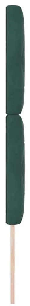 Cabeceira LED Verde Escuro 80 cm em Veludo