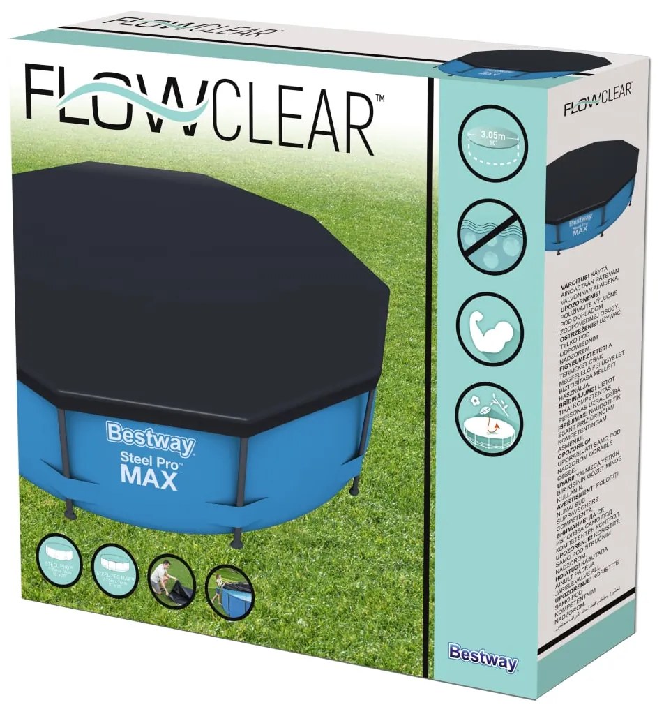 Bestway Cobertura de piscina Flowclear 305 cm