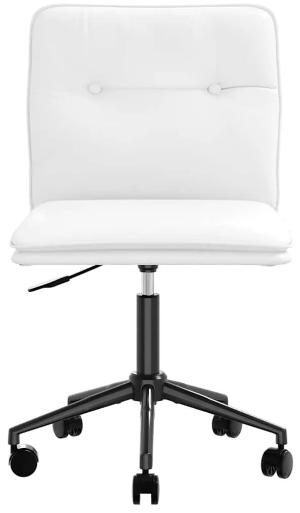 Cadeiras de jantar 2 pcs couro artificial branco