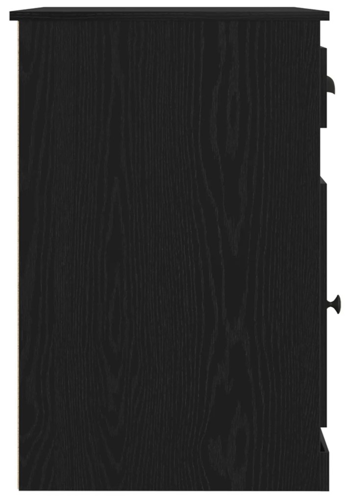 Escrivaninha com Armazenamento Carvalho Negro 50x115x75 cm Madeira eng