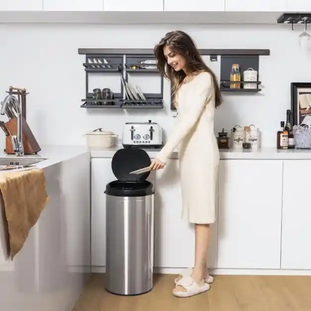 Caixote lixo automático de cozinha 30L com sensor de movimento e