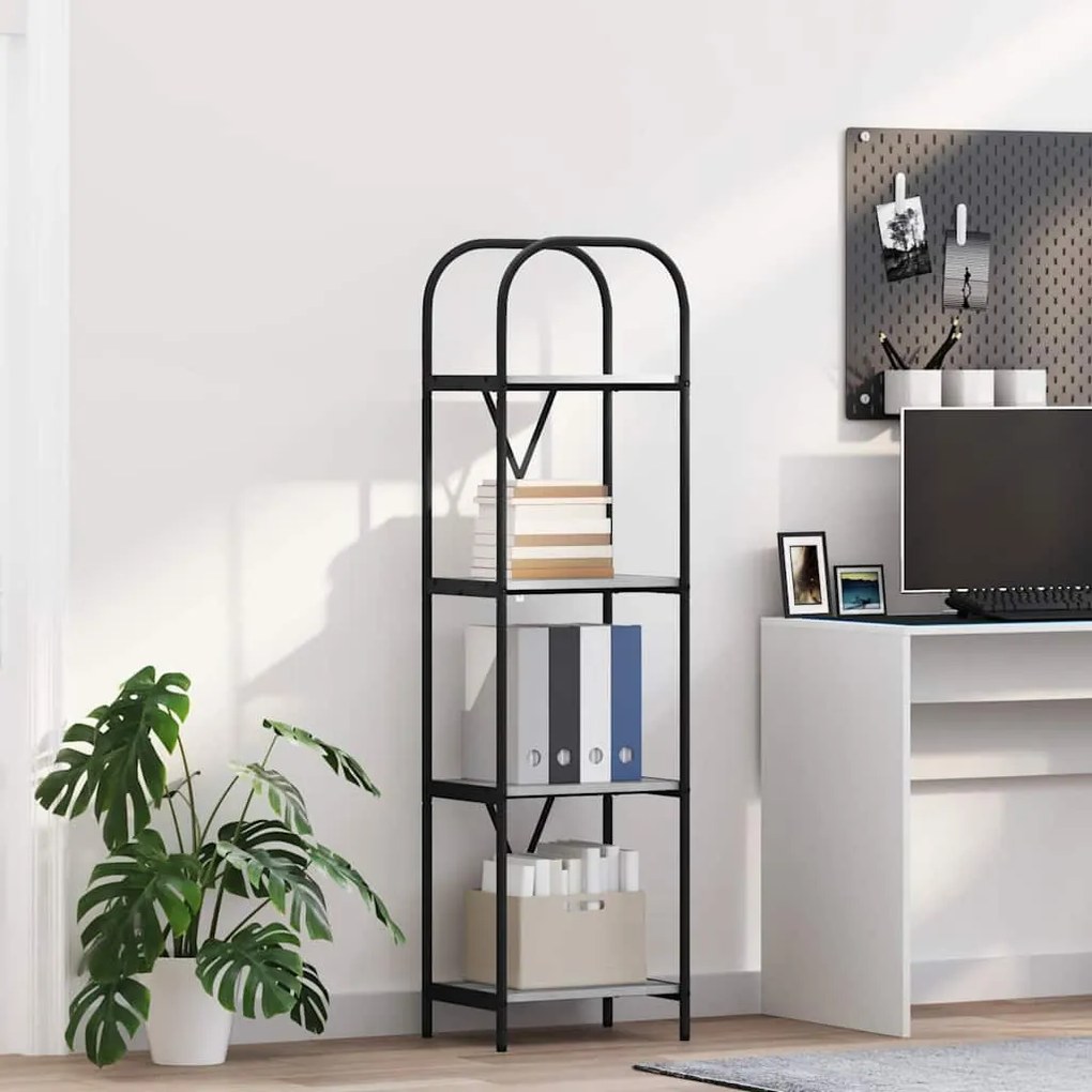 vidaXL Estante Cinza Sonoma 40 x 30 x 146 cm Madeira processada