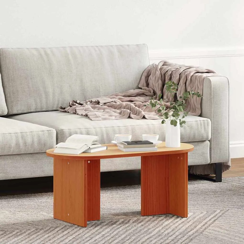 Mesa de centro Castanho-mel 80 x 39.5 x 35 cm