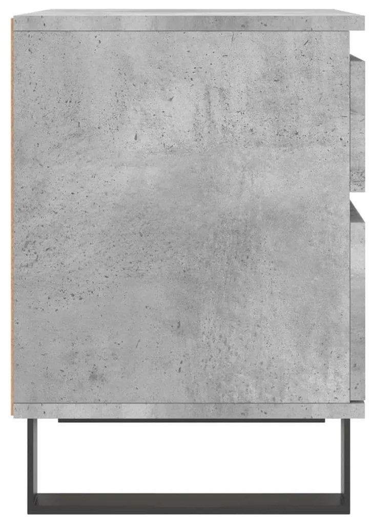 Mesas de cabeceira 2 pcs derivados de madeira cinzento cimento