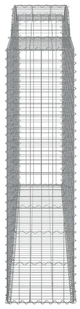 Cestos gabião arqueados 2pcs 300x50x180/200cm ferro galvanizado