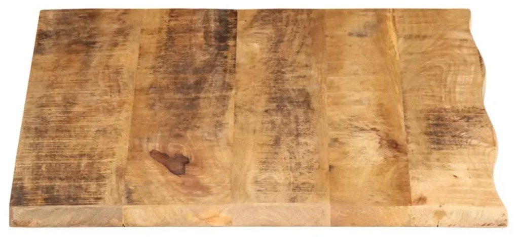 Tampo de mesa c/ borda viva 80x60x2,5cm mangueira áspera maciça