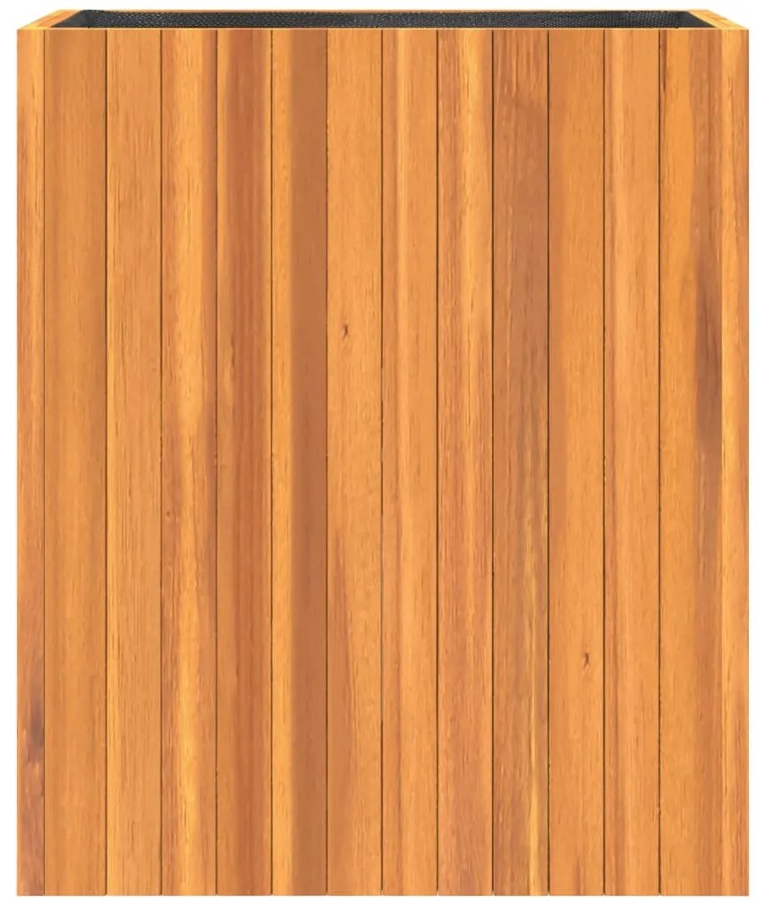 Vaso/floreira de jardim 59x27,5x70 cm madeira de acácia maciça