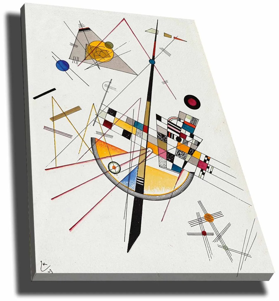Pintura Decorativa em Tela 70100KANDINSKY034 – Multicolor – 70 x 100 c
