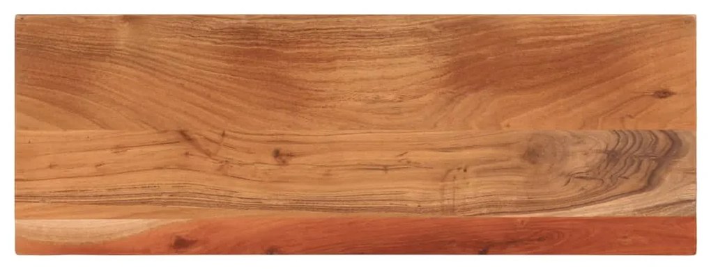 vidaXL Tampo de mesa retangular 80x20x3,8 cm madeira de acácia maciça