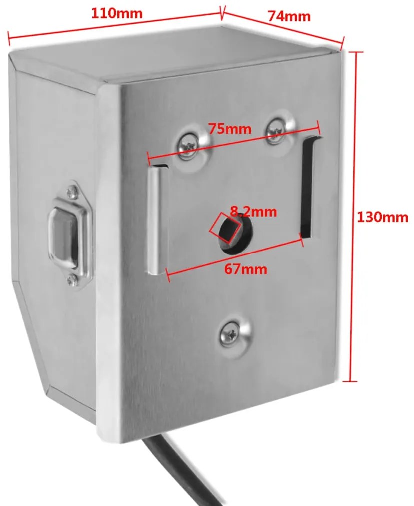 Espeto Rotisserie de churrasqueira + motor profissional, aço 900 mm