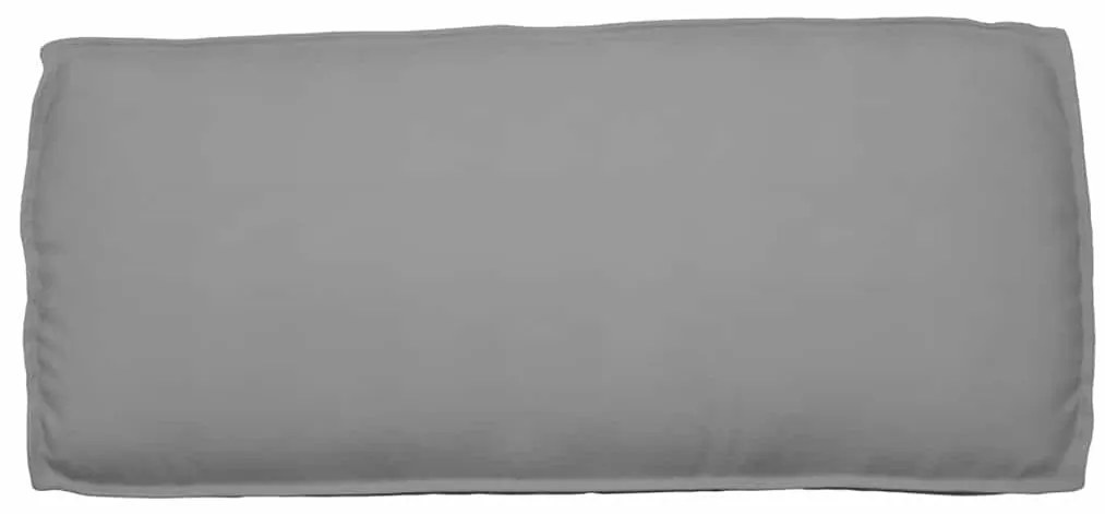 Cushion de Paletes para Assento/Costa Cinza 120x50x12 cm Tecido Oxford