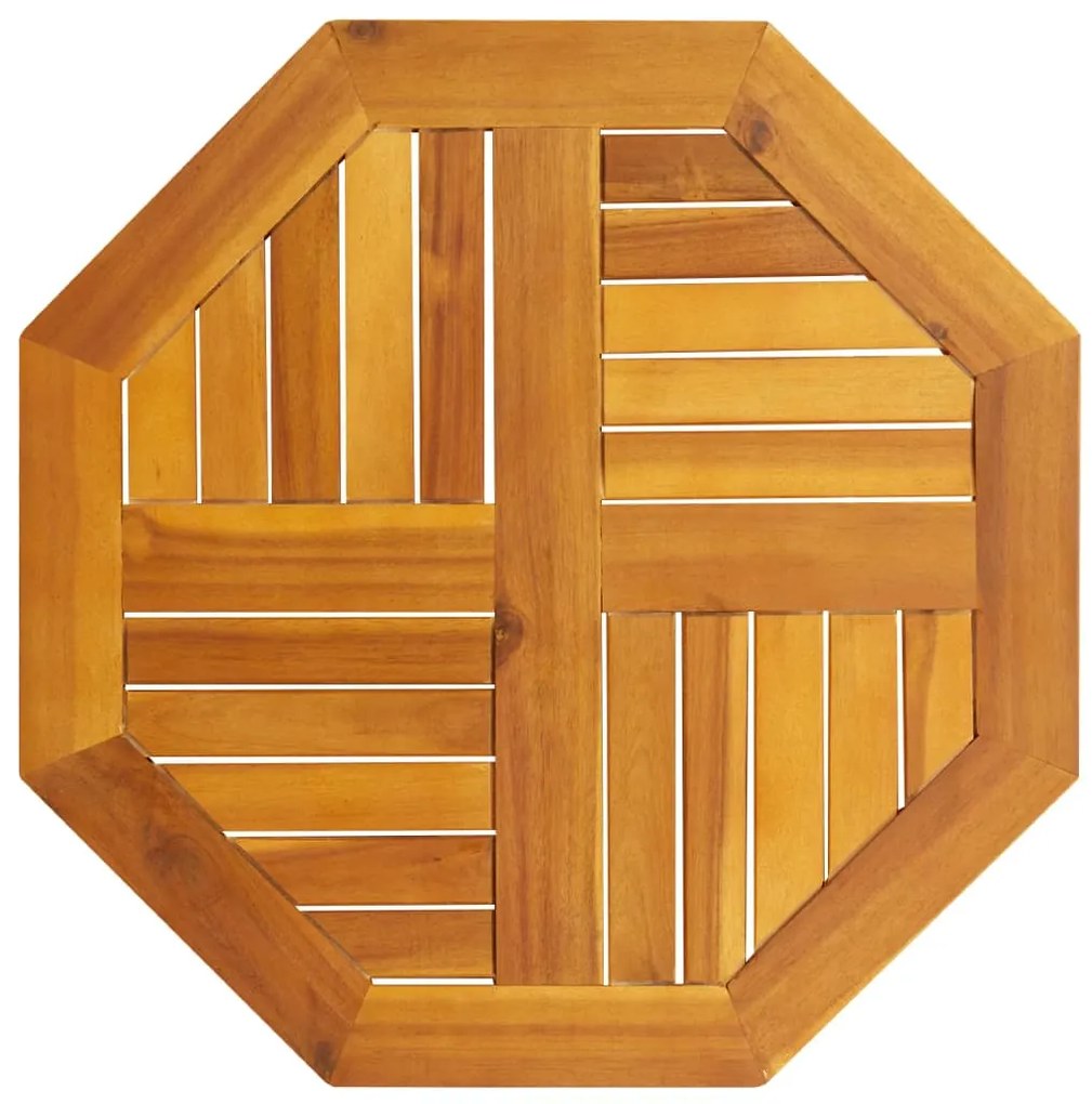 vidaXL Tampo de mesa octogonal 60x60x2 cm madeira de acácia maciça
