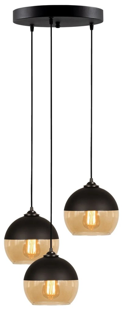 Chandelier Camini – Preto Mel – 45 cm