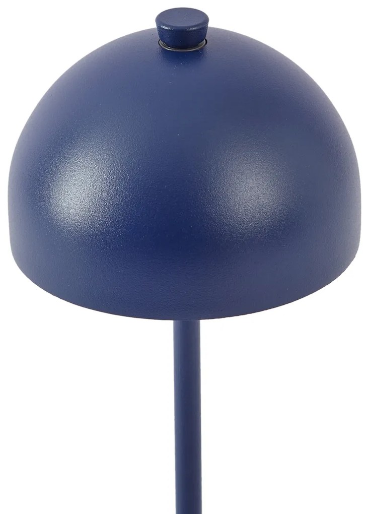 Candeeiro de mesa azul com LED IP54 recarregável com estação de carregamento - Squirrel Moderno