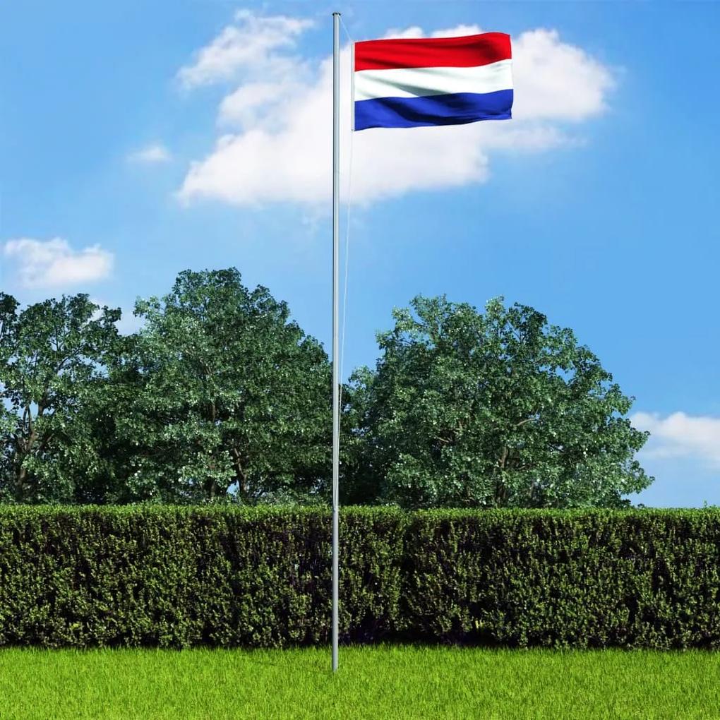 3053299 vidaXL Bandeira dos Países Baixos com mastro de alumínio 6,2 m