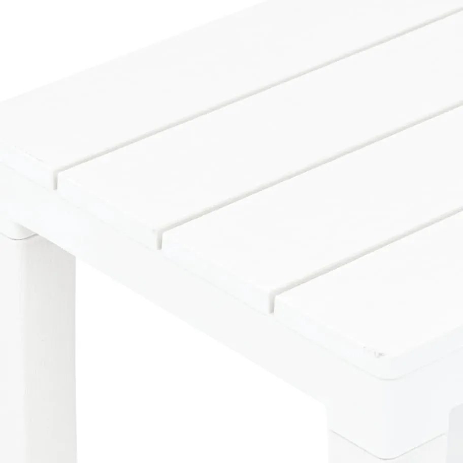 Bancos de jardim 2 pcs plástico branco