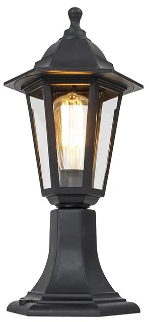Candeeiro de pé clássico para exterior preto 42,2 cm IP44 - New Haven Clássico / Antigo,Country / Rústico