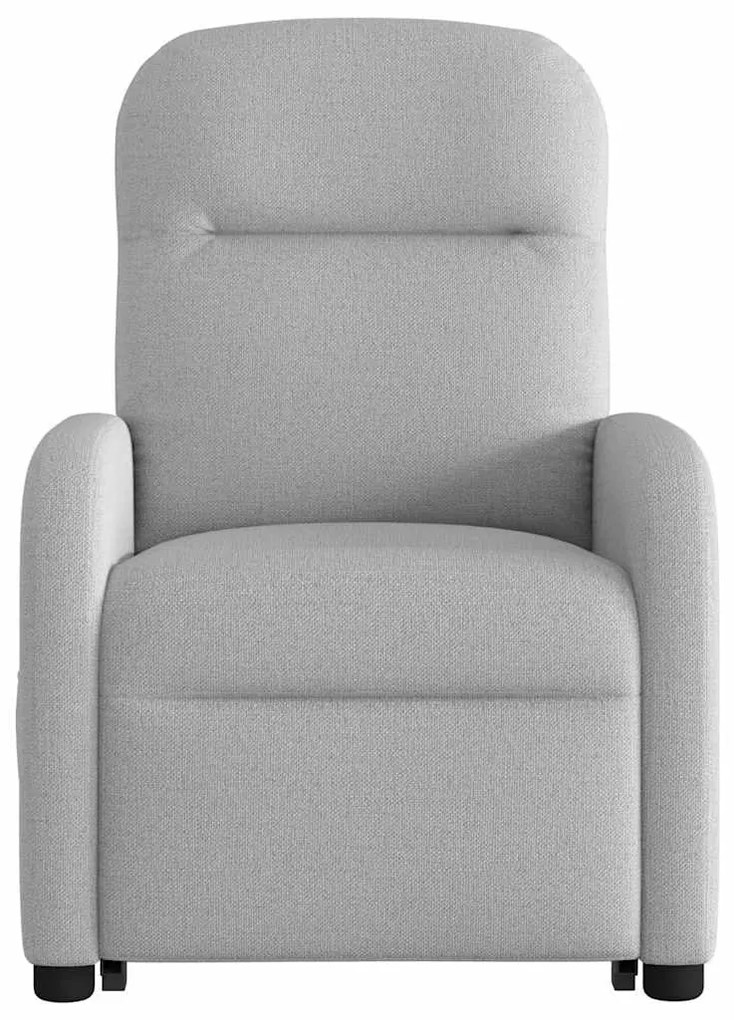 Poltrona elevatória de massagens tecido cinzento-nublado