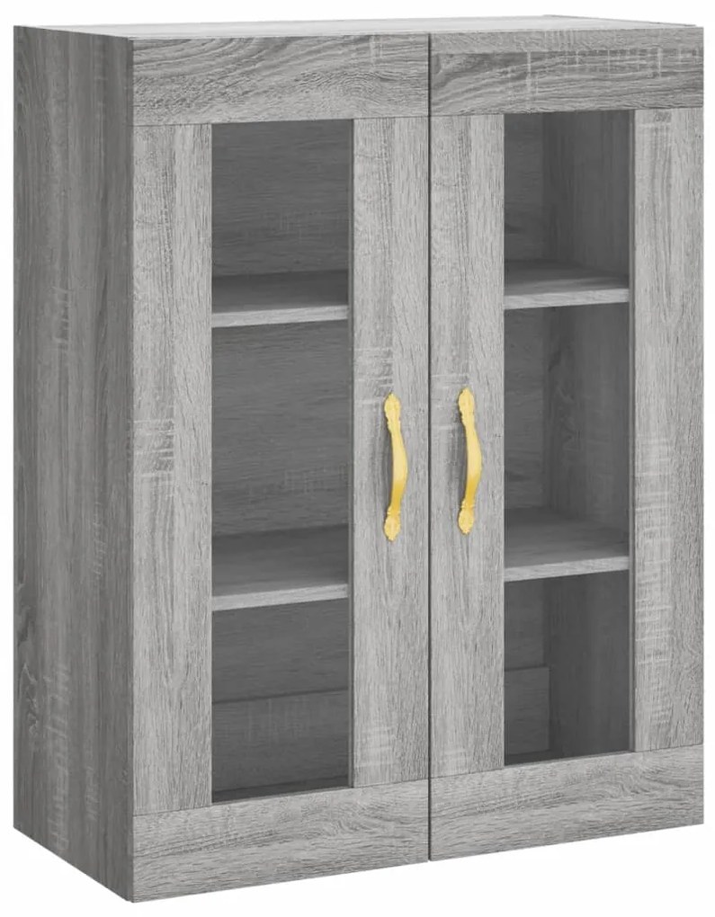 Armário alto 69,5x34x180 cm derivados de madeira sonoma cinza