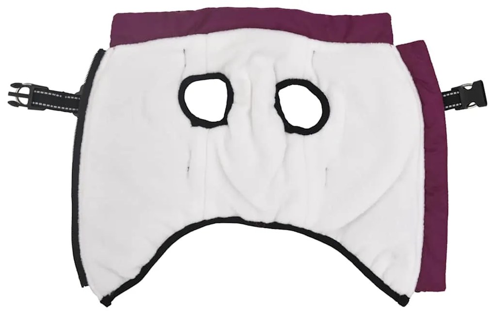 casaco para cães com arnês impermeável reflexivo roxo L32