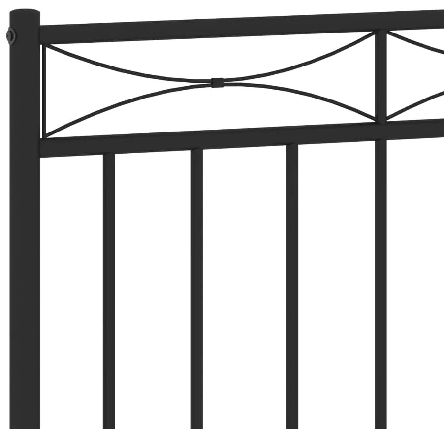 Cabeceira de cama 140 cm metal preto