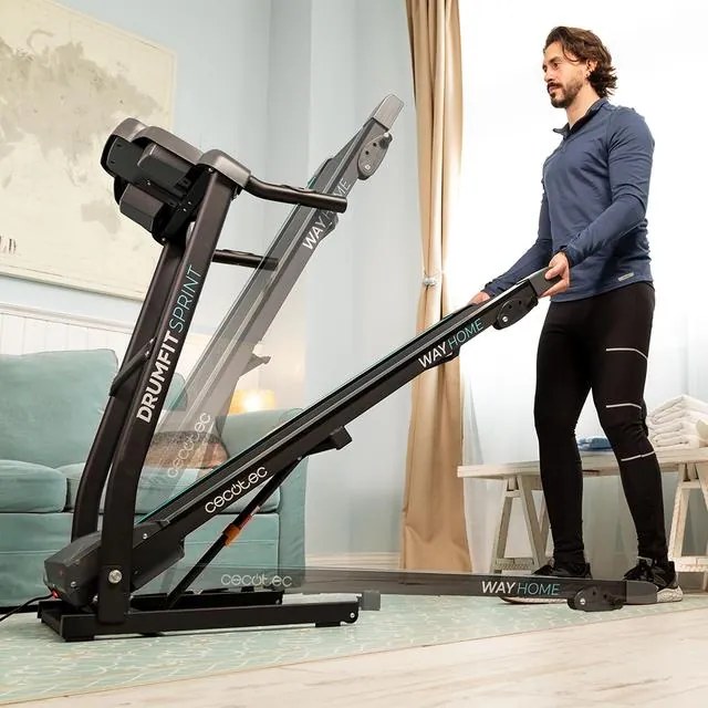 Passadeira de corrida dobrável DrumFit WayHome 1500 Sprint com 1100 W de potência 120 x 40 cm