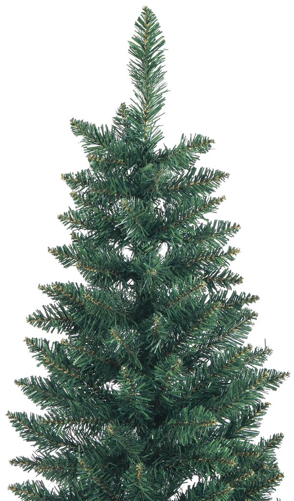 Árvore de Natal Estreita Árvore de Natal Tipo Lápis de 210 cm com Base