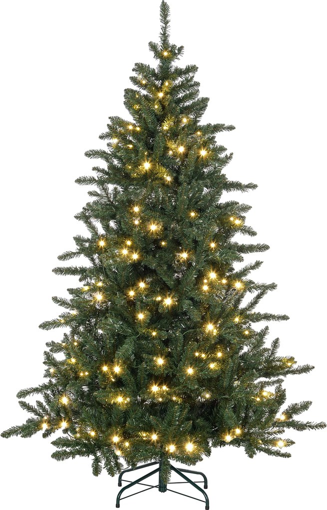 HOMCOM Árvore de Natal Artificial 180 cm com 310 Luzes LED 872 Ramos e Suporte de Metal Árvore Natalina para Interior Verde | Aosom Portugal