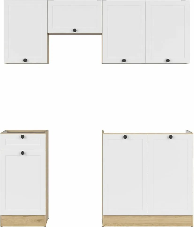 Conjunto de cozinha modular Classic White Oak 119