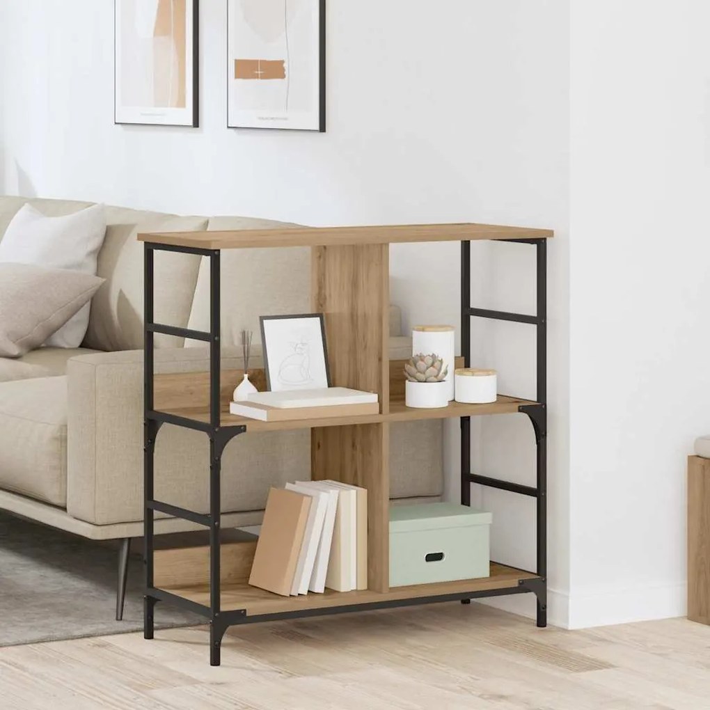 vidaXL Estante carvalho artisiano 78.5 x 33 x 82 cm Madeira processada