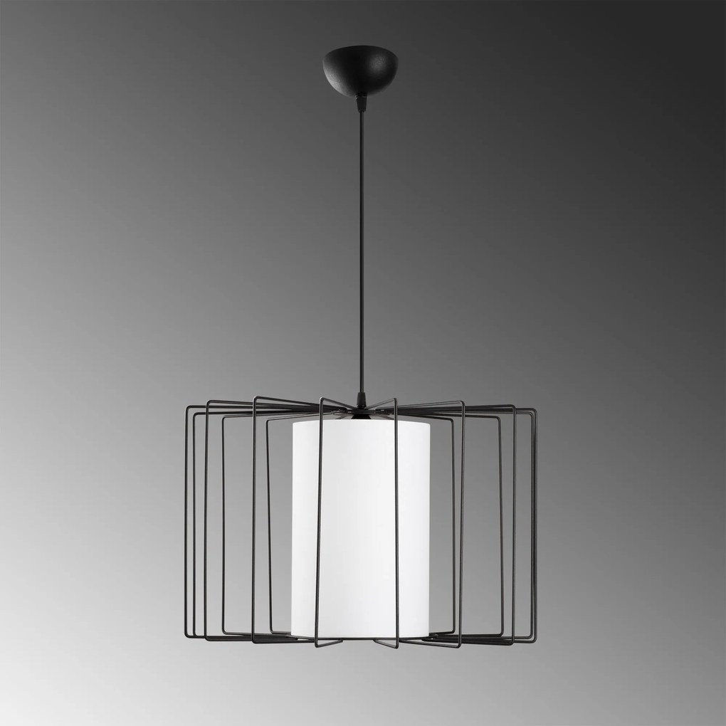 Candeeiro Tel – Preto e Branco – 47 cm