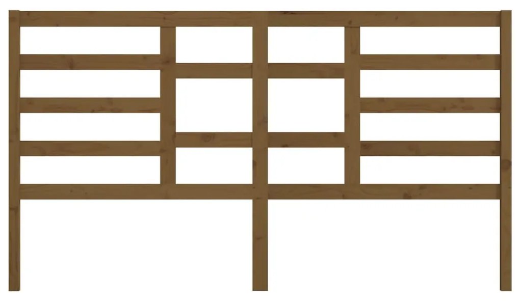 Cabeceira de cama 186x4x104 cm pinho maciço castanho mel